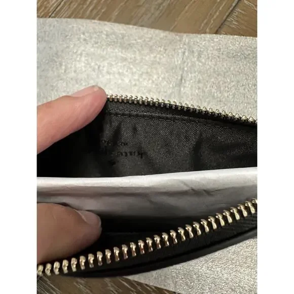 NWT Kate Spade Lucy Black Leather L-Zip Small Wristlet KH613 FAST SHIP! - Picture 3 of 5